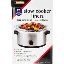 Toastabags Slow Cooker Liner, Transparent, Pack of 25