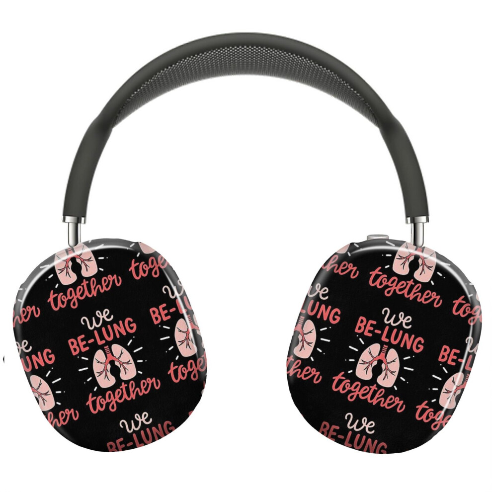 (We Be-Lung Together - Respiratory Therapist Gift_6903) Protective Cover For Airpods Max Headphones Aesthetic Print Snap On Cases 8841579118619