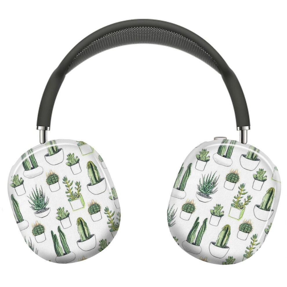 (Watercolour Cacti Succulents_8410) Protective Cover For Airpods Max Headphones Aesthetic Print Snap On Cases 8841579118701