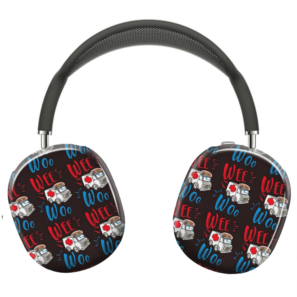 (Wee Woo Ambulance Funny Nurse Doctor Gift, Paramedic _7628) Protective Cover For Airpods Max Headphones Aesthetic Print Snap On Cases 8841579118497