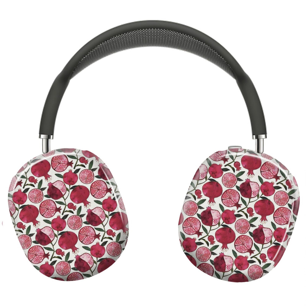(Watercolor Pomegranates_5640) Protective Cover For Airpods Max Headphones Aesthetic Print Snap On Cases 8841579118732