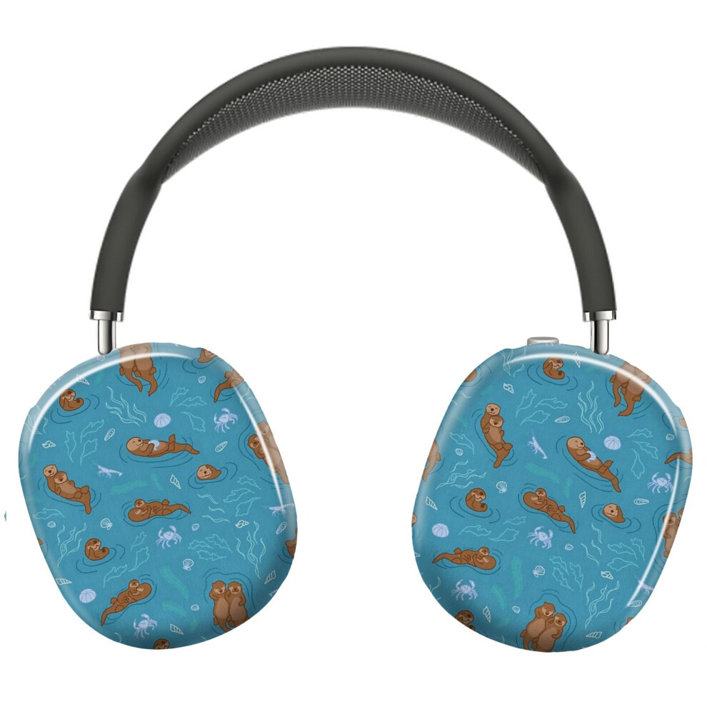(We Love Each Otter_4743) Protective Cover For Airpods Max Headphones Aesthetic Print Snap On Cases 8841579118589