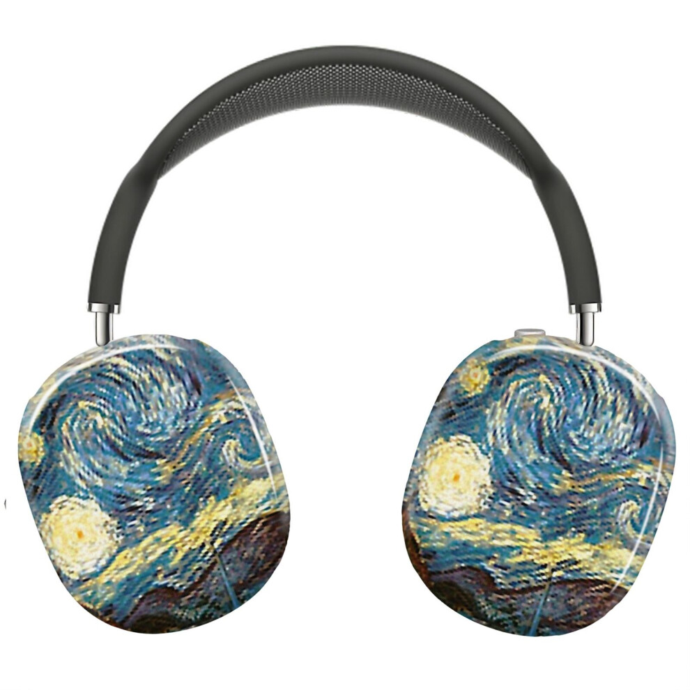 (Vincent Van Gogh's Starry Night - An Icon Of Modern Art_6396) Protective Cover For Airpods Max Headphones Aesthetic Print Snap On Cases 8841579116493