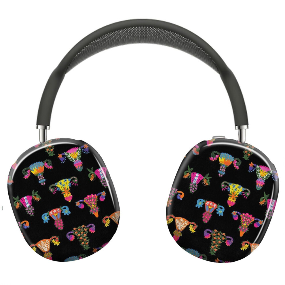 (Uterus And Ovaries Pattern Galore_5649) Protective Cover For Airpods Max Headphones Aesthetic Print Snap On Cases 8841579116363