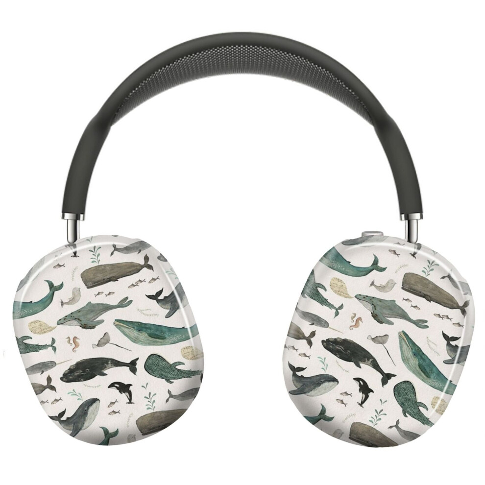(Whale Song_8870) Protective Cover For Airpods Max Headphones Aesthetic Print Snap On Cases 8841579119791