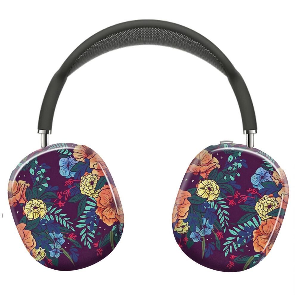 (Wild Flowers_22069) Protective Cover For Airpods Max Headphones Aesthetic Print Snap On Cases 8841579119890