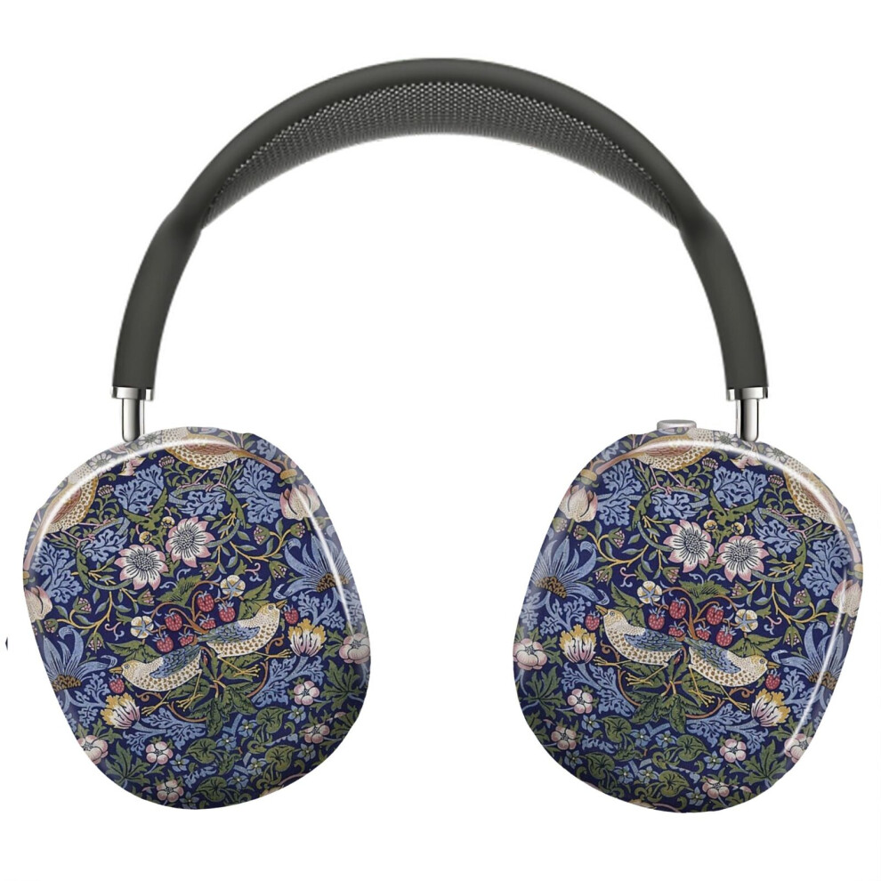 (William Morris Strawberry Thief Design 1883 _3971) Protective Cover For Airpods Max Headphones Aesthetic Print Snap On Cases 8841579120490
