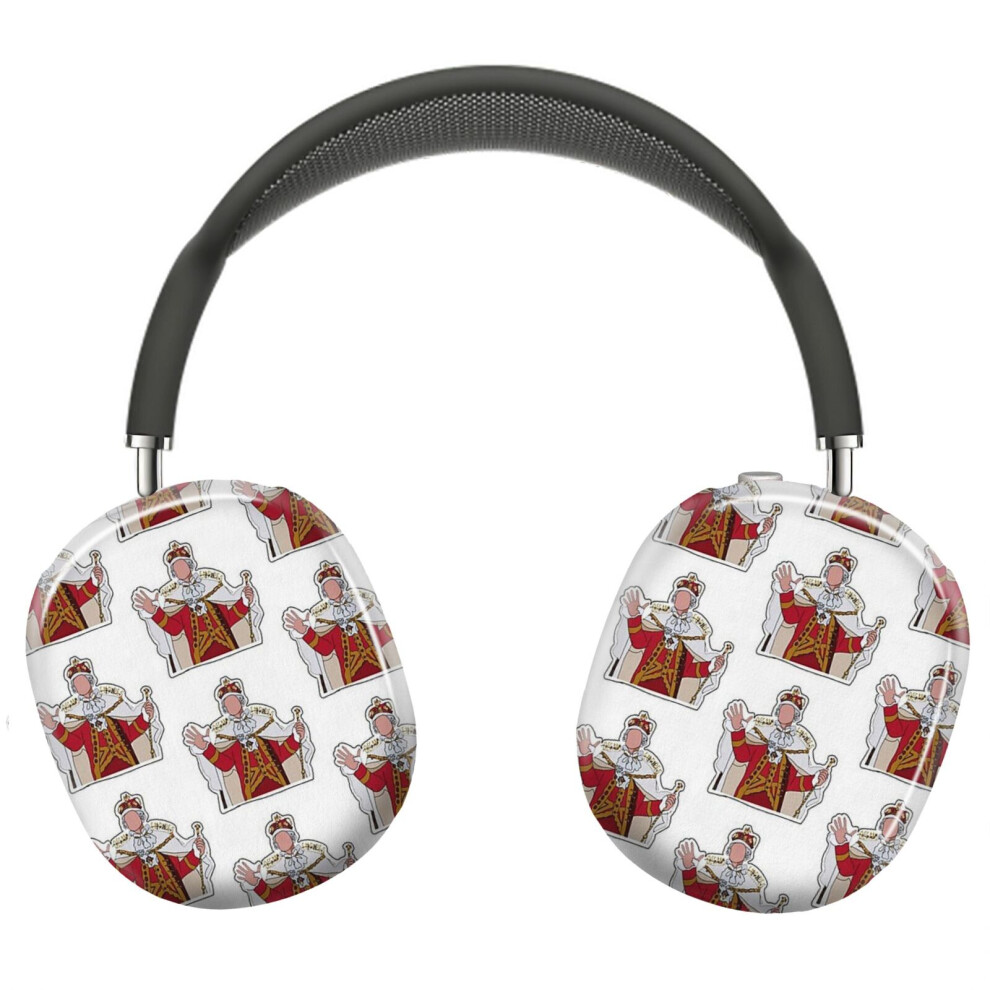 (You'll Be Back Outline_4157) Protective Cover For Airpods Max Headphones Aesthetic Print Snap On Cases Black 8841579122364