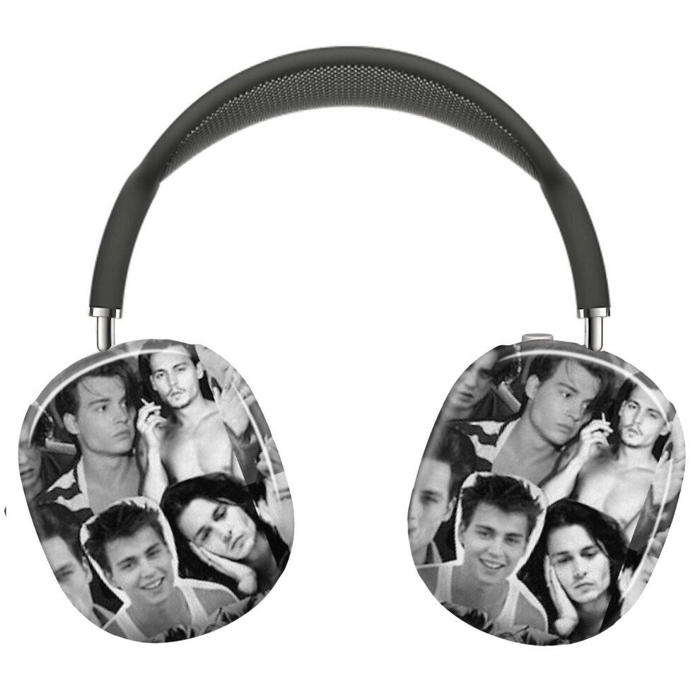 (Young Johnny Depp_6443) Protective Cover For Airpods Max Headphones Aesthetic Print Snap On Cases 8841579122340