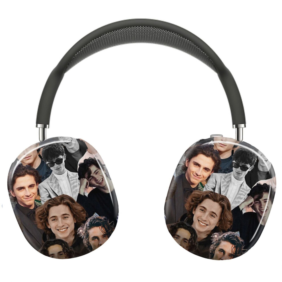 (Timothee Chalamet Photo Collage_8033) Protective Cover For Airpods Max Headphones Aesthetic Print Snap On Cases 8841579123385