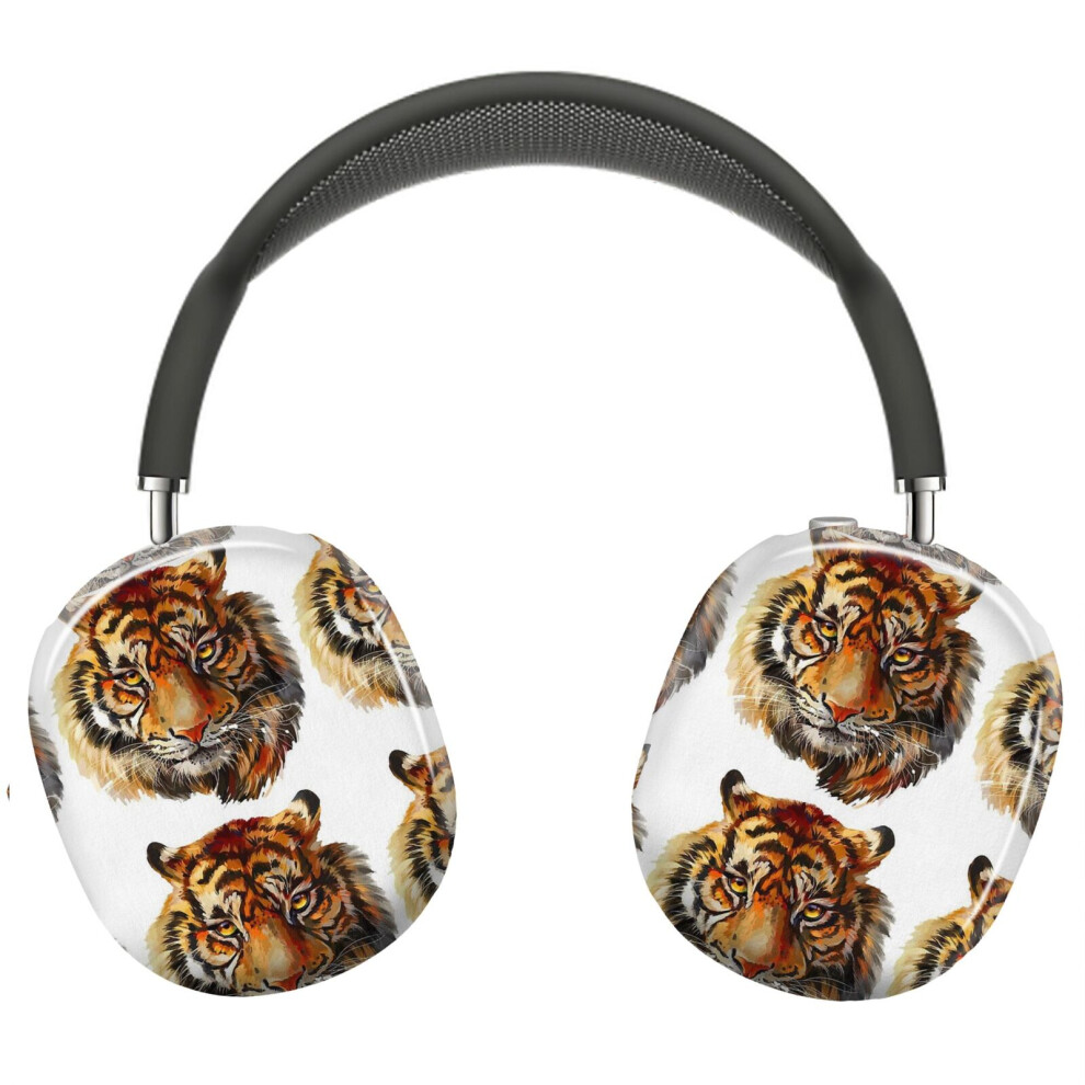 (Tiger Tiger Drawing Beautiful Tiger_6739) Protective Cover For Airpods Max Headphones Aesthetic Print Snap On Cases 8841579123583