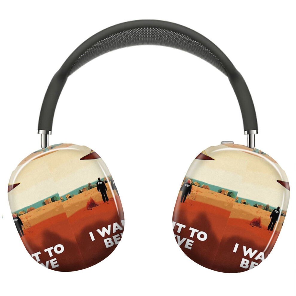 (The X Files I Want To Believe Fbi Poster _5766) Protective Cover For Airpods Max Headphones Aesthetic Print Snap On Cases 8841579124214