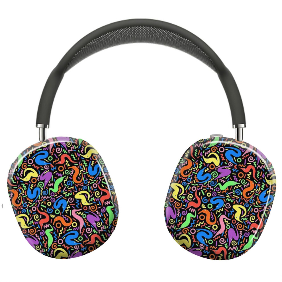 (Worm On A String Retro Bowling Alley Carpet_10877) Protective Cover For Airpods Max Headphones Aesthetic Print Snap On Cases 8841579121473