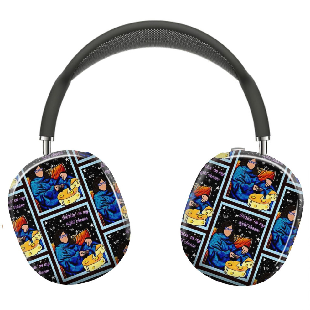 (Workin' On My Night Cheese Liz Lemon._8461) Protective Cover For Airpods Max Headphones Aesthetic Print Snap On Cases 8841579121633