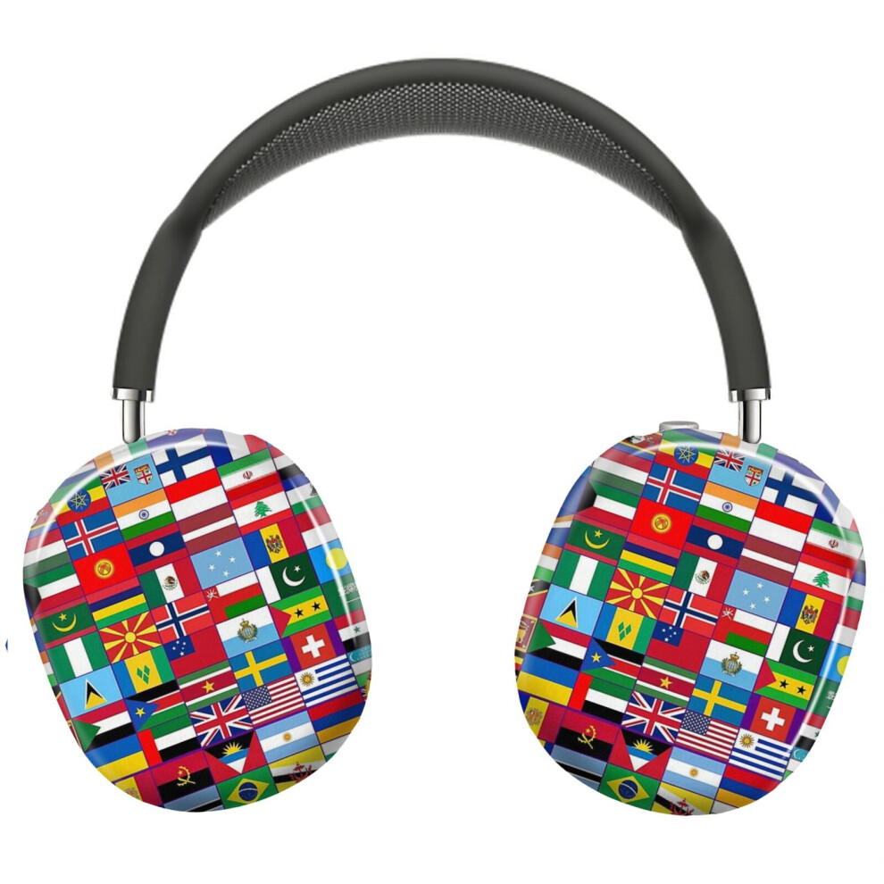 (World Flags_21956) Protective Cover For Airpods Max Headphones Aesthetic Print Snap On Cases 8841579121589