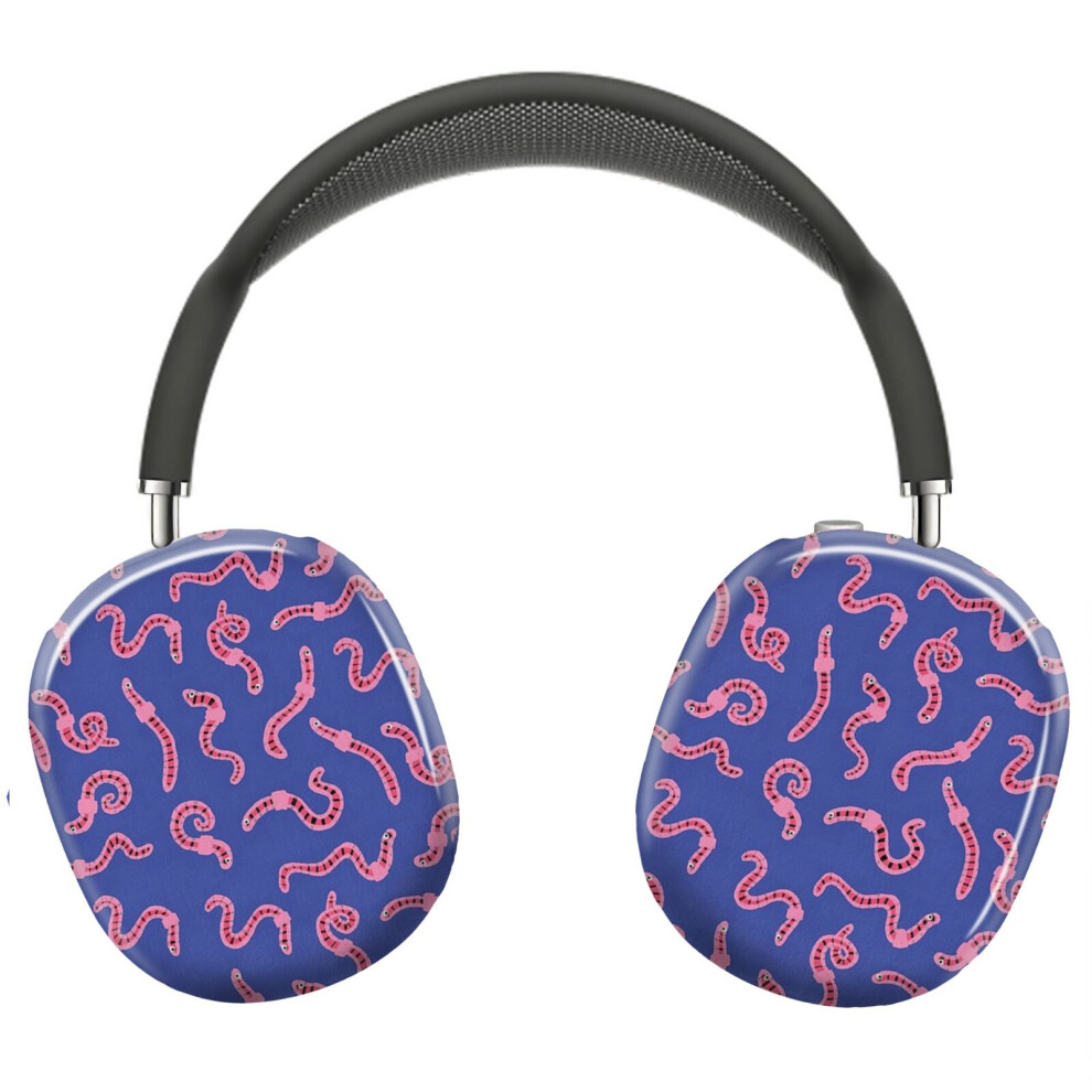 (Worm Pattern_6401) Protective Cover For Airpods Max Headphones Aesthetic Print Snap On Cases 8841579121466