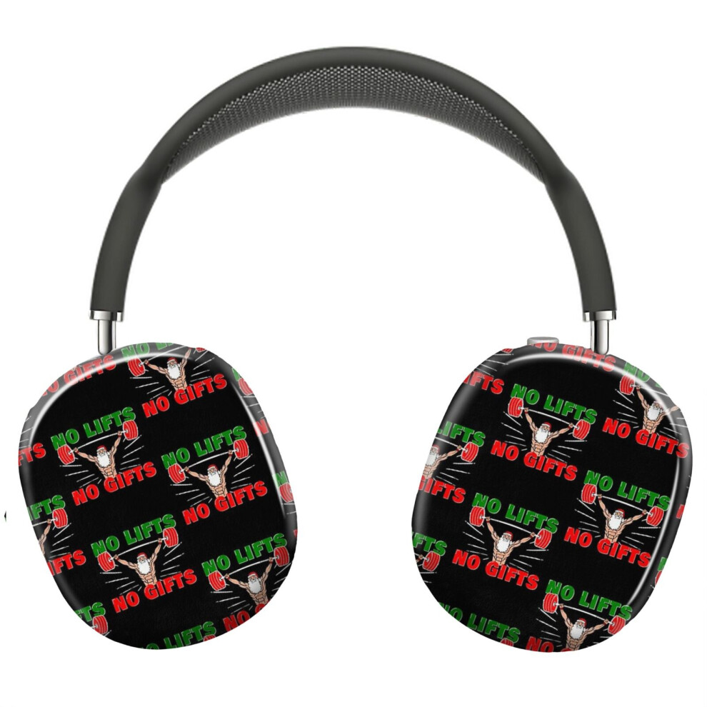 (Weightlifter Santa Christmas No Lift No Gift! _7574) Protective Cover For Airpods Max Headphones Aesthetic Print Snap On Cases 8841579119326