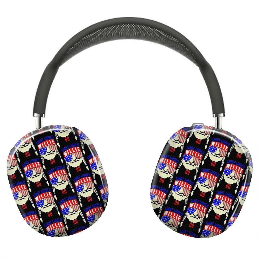 Bearlad (What Would Willie Nelson_7889) Protective Cover For Airpods Max Headphones Aesthetic Print Snap On Cases