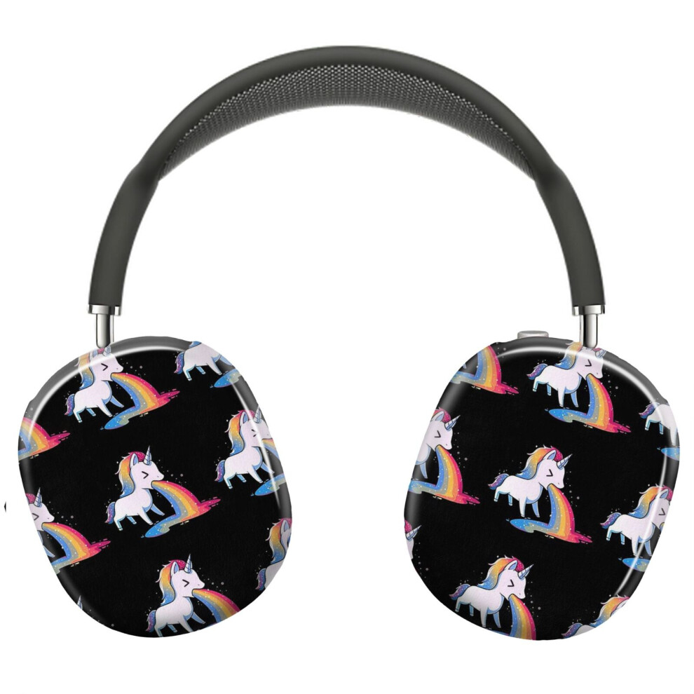 (Unicorn Puking Rainbow_23187) Protective Cover For Airpods Max Headphones Aesthetic Print Snap On Cases 8841579128441