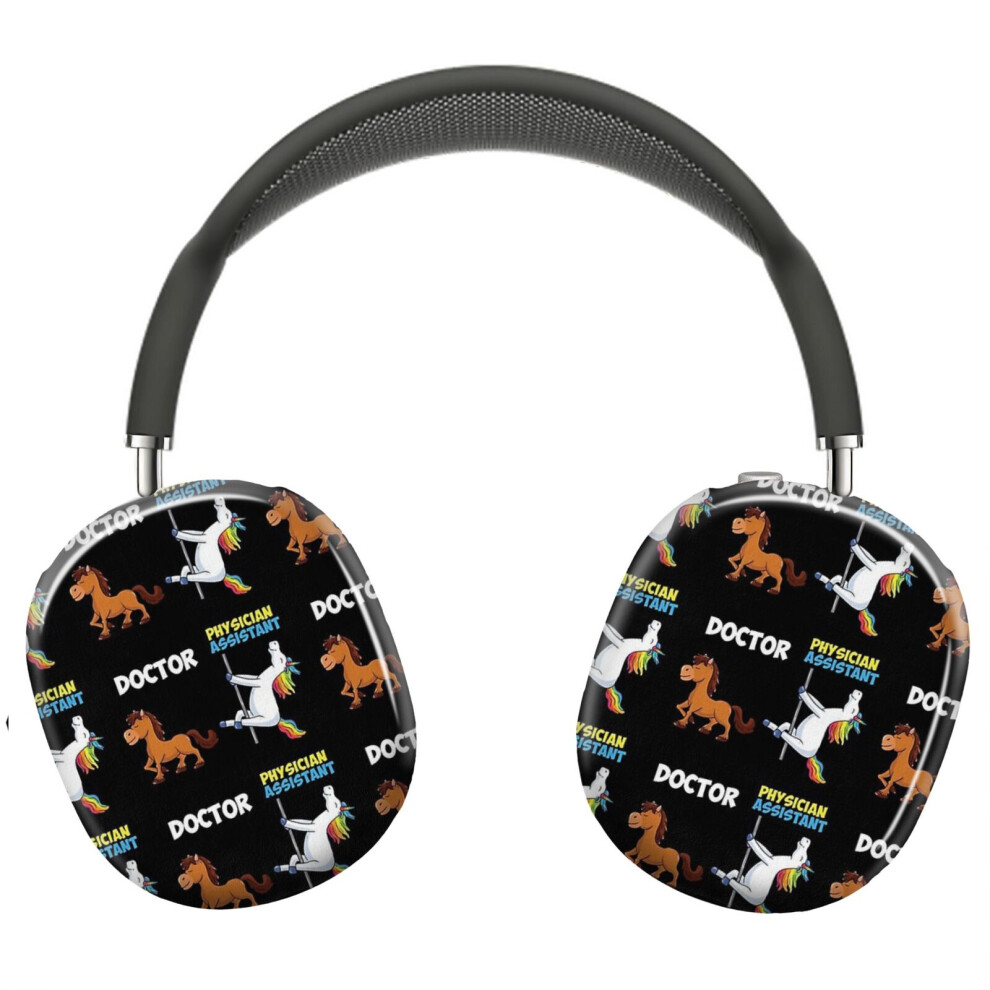(Unicorn Horse Doctor Physician Assistant_3714) Protective Cover For Airpods Max Headphones Aesthetic Print Snap On Cases 8841579128465