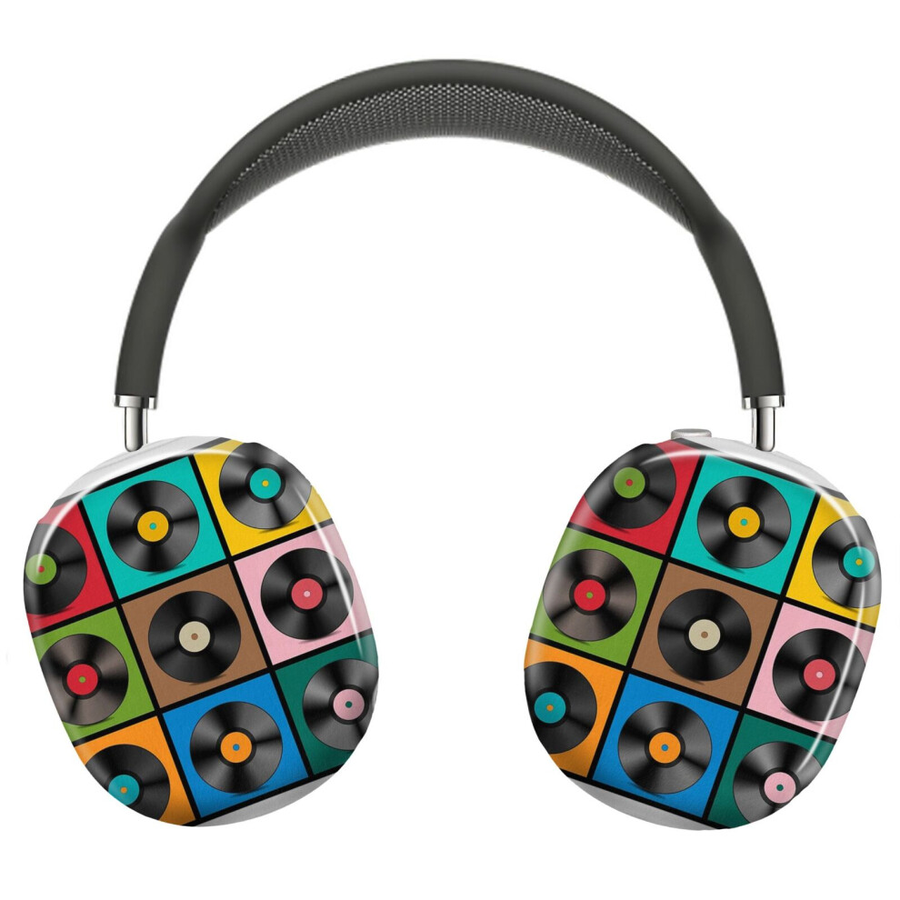 (Vinyl Collage_4285) Protective Cover For Airpods Max Headphones Aesthetic Print Snap On Cases 8841579117117