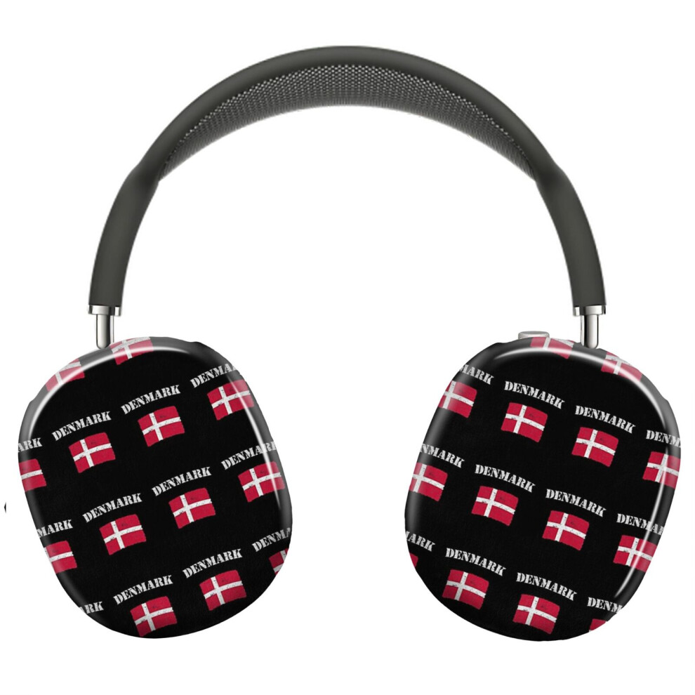 (Vintage Denmark Danish Flag _7065) Protective Cover For Airpods Max Headphones Aesthetic Print Snap On Cases 8841579116912