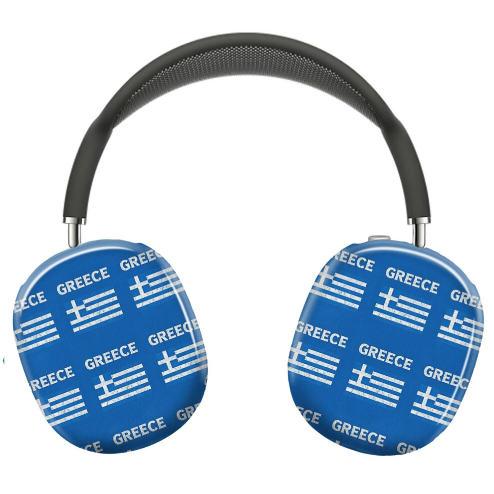(Vintage Greece Greek Flag_6415) Protective Cover For Airpods Max Headphones Aesthetic Print Snap On Cases 8841579116806