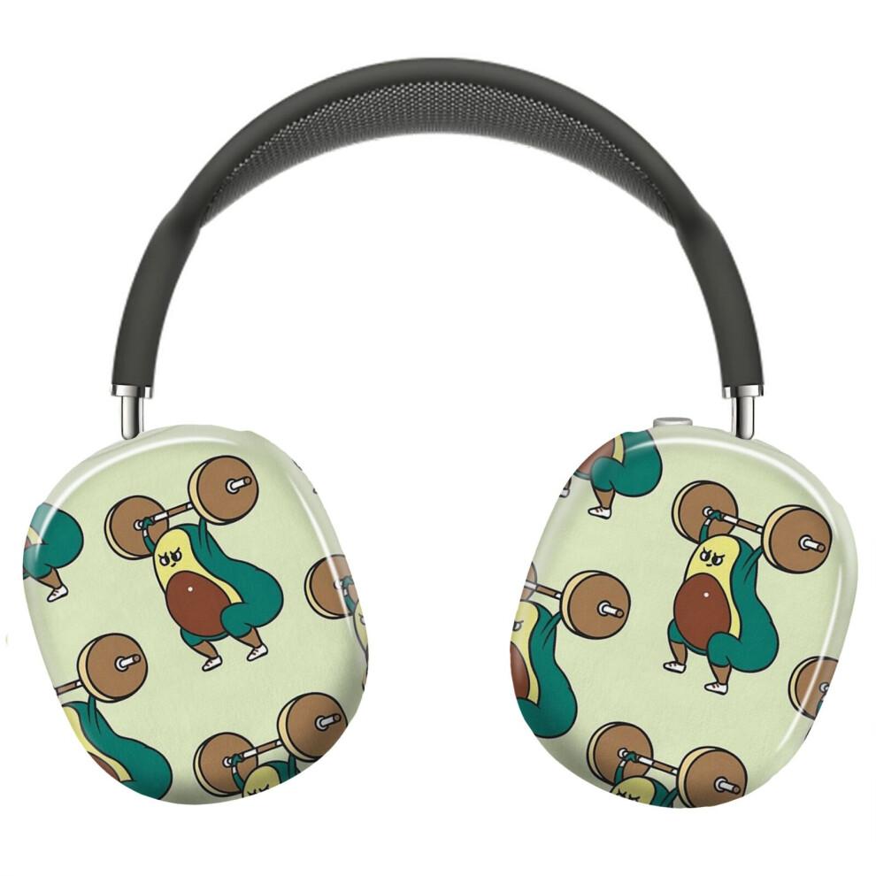 (The Snatch Weightlifting Avocado_8098) Protective Cover For Airpods Max Headphones Aesthetic Print Snap On Cases 8841579124757