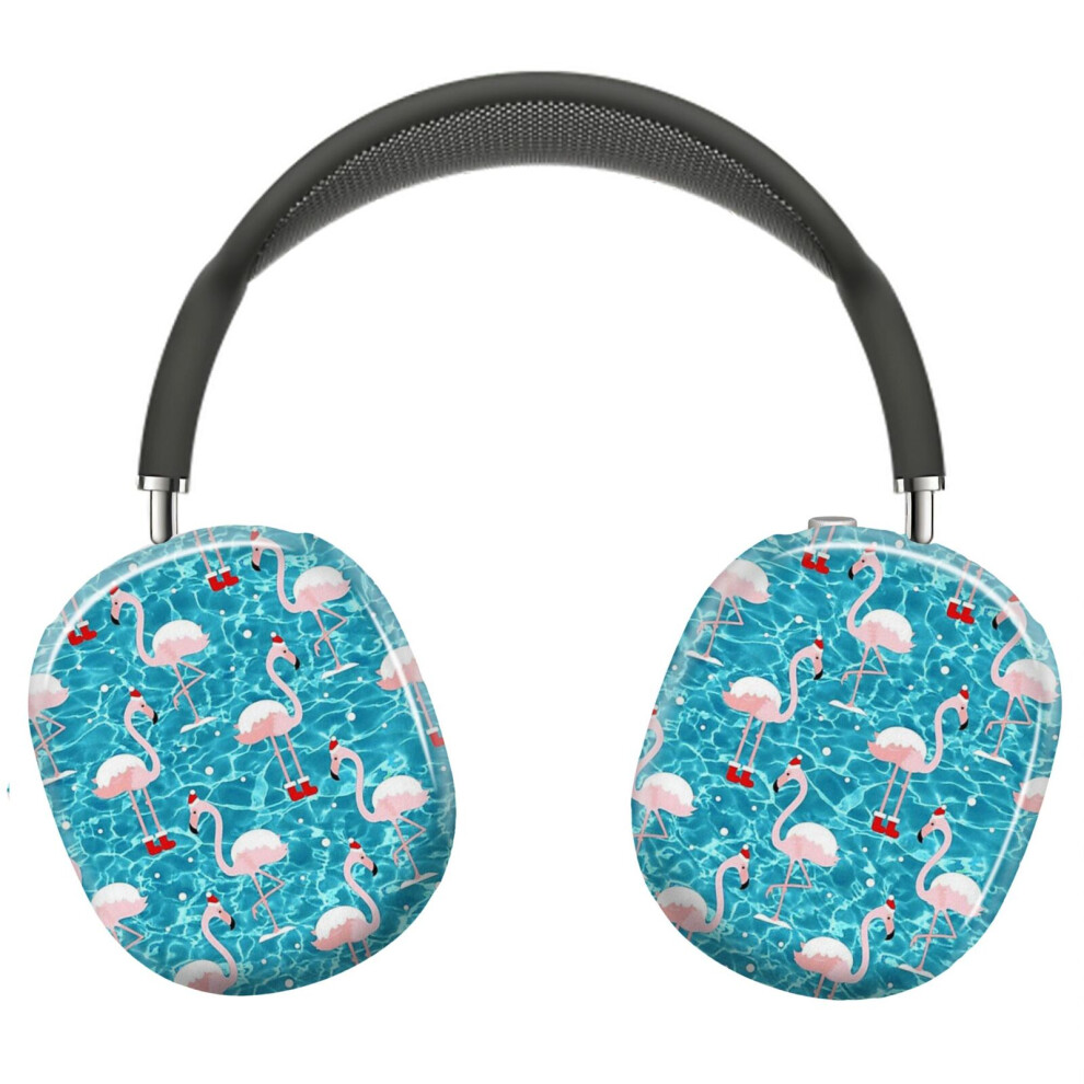 (Ugly Christmas Santa Flamingo Xmas_9579) Protective Cover For Airpods Max Headphones Aesthetic Print Snap On Cases 8841579127840
