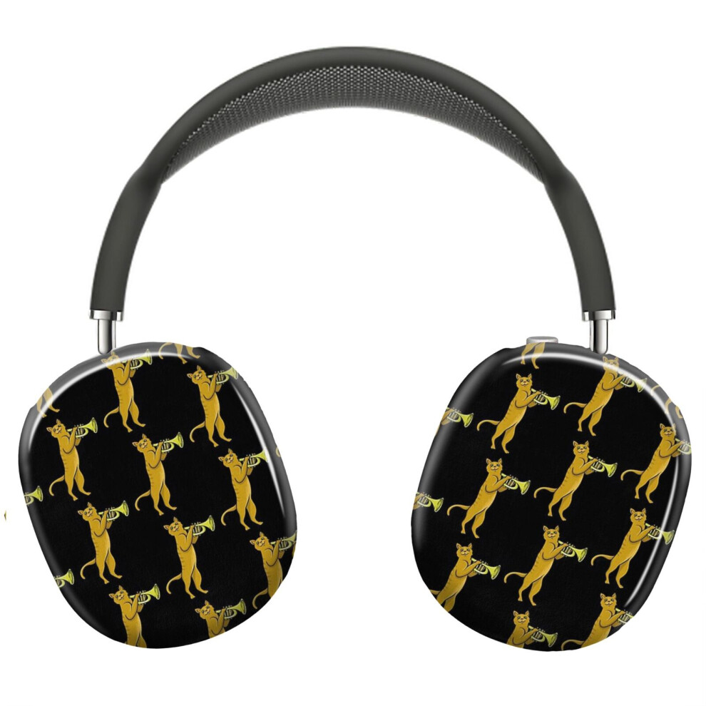 (Trumpet Cat_5898) Protective Cover For Airpods Max Headphones Aesthetic Print Snap On Cases 8841579127581