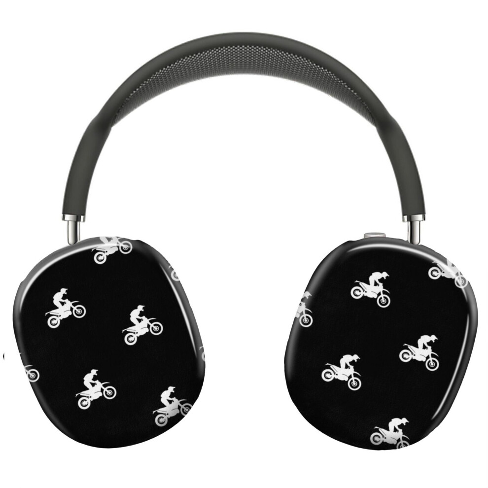(Trail Rider Silhouette-White_3863) Protective Cover For Airpods Max Headphones Aesthetic Print Snap On Cases 8841579126638