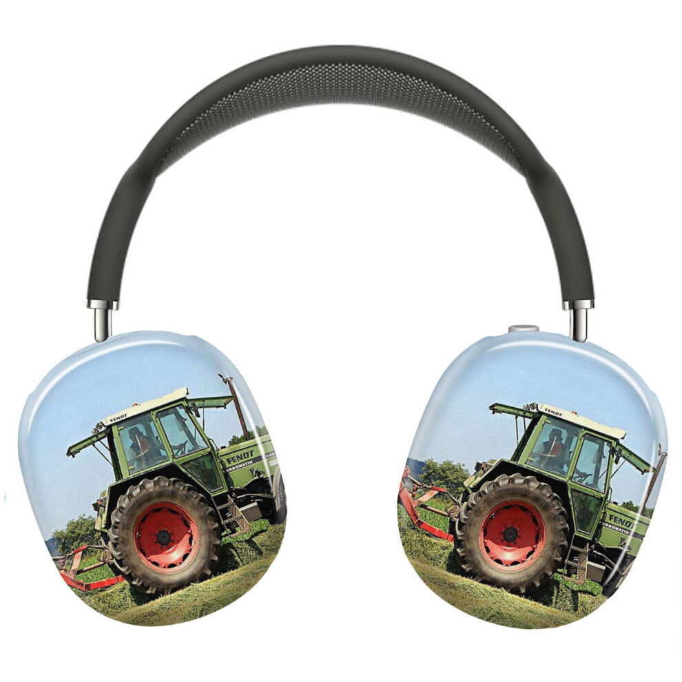 (Tractor At Work On El Camino, Spain 2_10472) Protective Cover For Airpods Max Headphones Aesthetic Print Snap On Cases 8841579126737