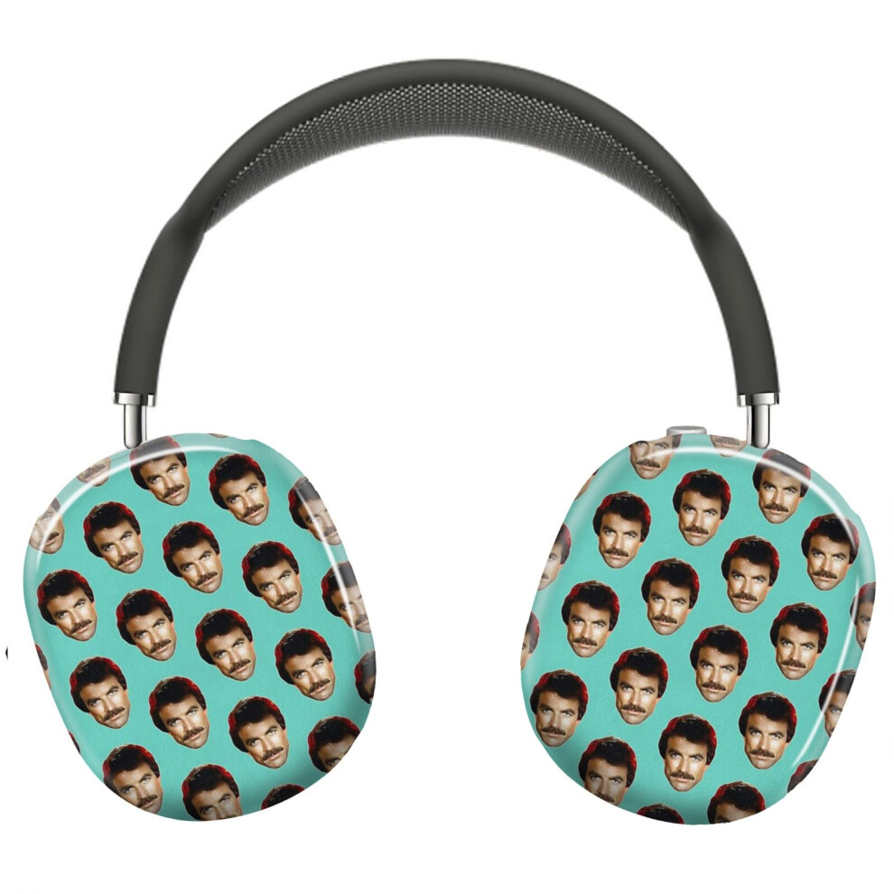 (Tom Selleck_11564) Protective Cover For Airpods Max Headphones Aesthetic Print Snap On Cases 8841579126409
