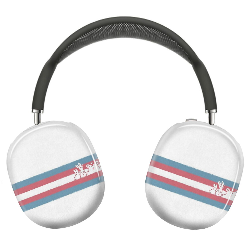 (Trans Pride Rabbits_3754) Protective Cover For Airpods Max Headphones Aesthetic Print Snap On Cases 8841579126591