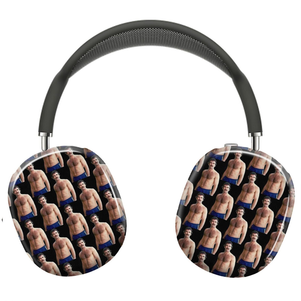 (Tom Selleck_11494) Protective Cover For Airpods Max Headphones Aesthetic Print Snap On Cases 8841579126416