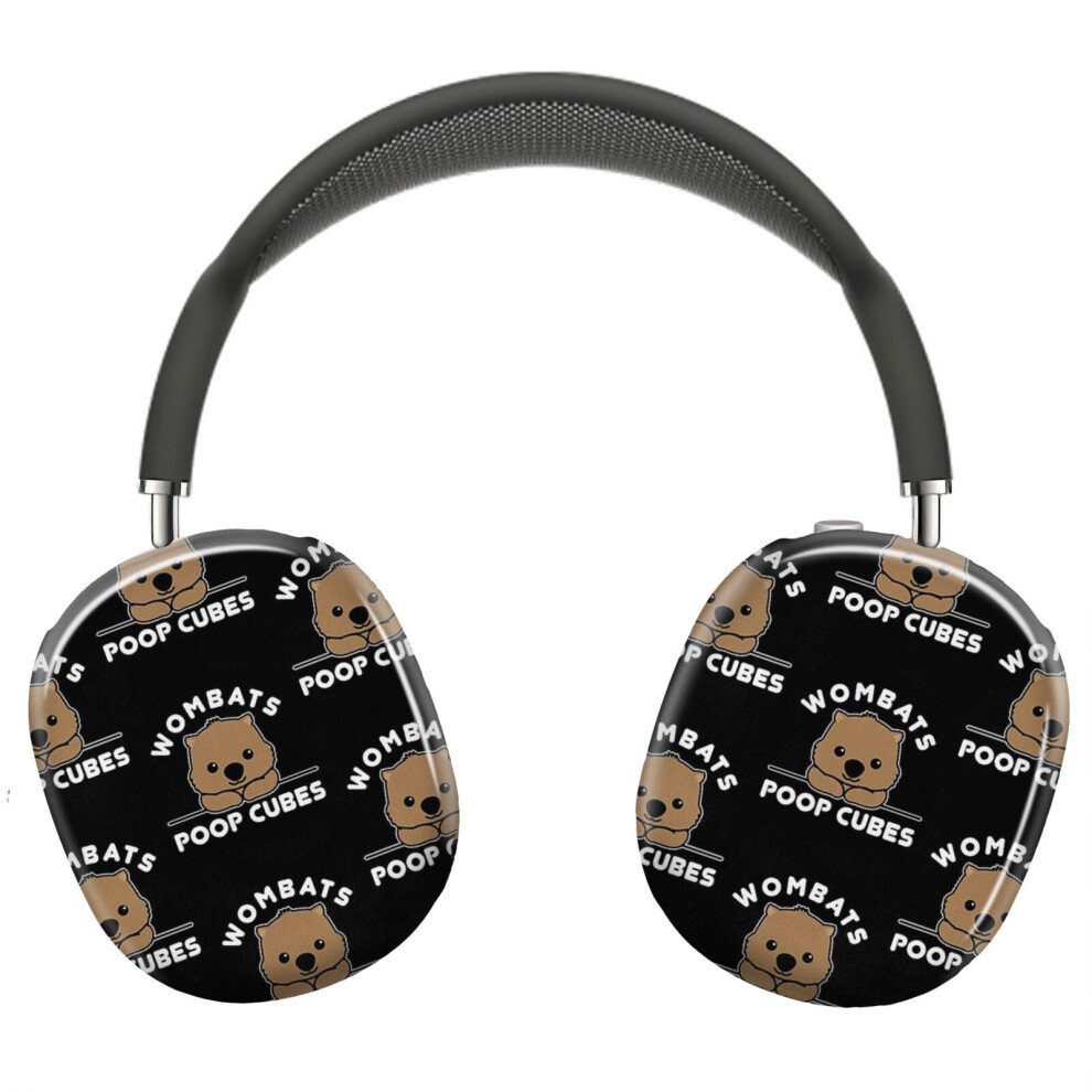 (Wombats Poop Cubes, Cute Kawaii Wombat Quote_7270) Protective Cover for AirPods Max Headphones Aesthetic Print Snap On Cases-image-OPC-PFGKFY5-NEW