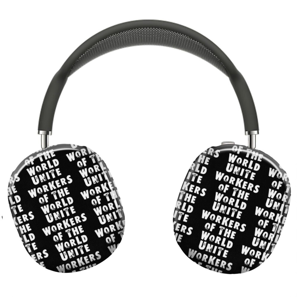 (Workers Of The World Unite_4033) Protective Cover For Airpods Max Headphones Aesthetic Print Snap On Cases 8841579120919