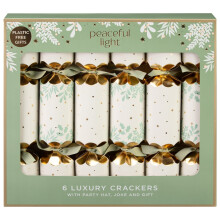 Bring a natural charm to your holiday with Light Luxury Crackers.