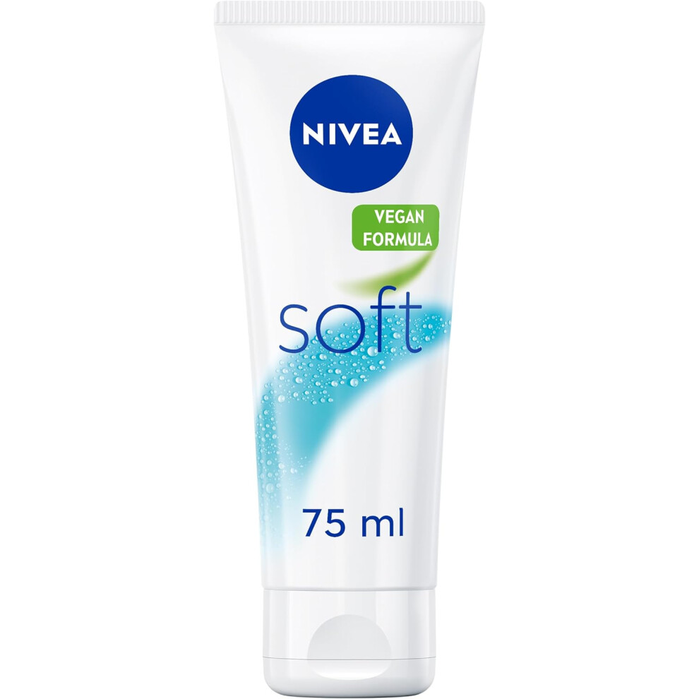 (88 g (Pack of 1)) NIVEA Soft Moisturising Cream A Moisturising Cream Face Body Hands Vitamin E Jojoba Oil Hand Cream Moisturises