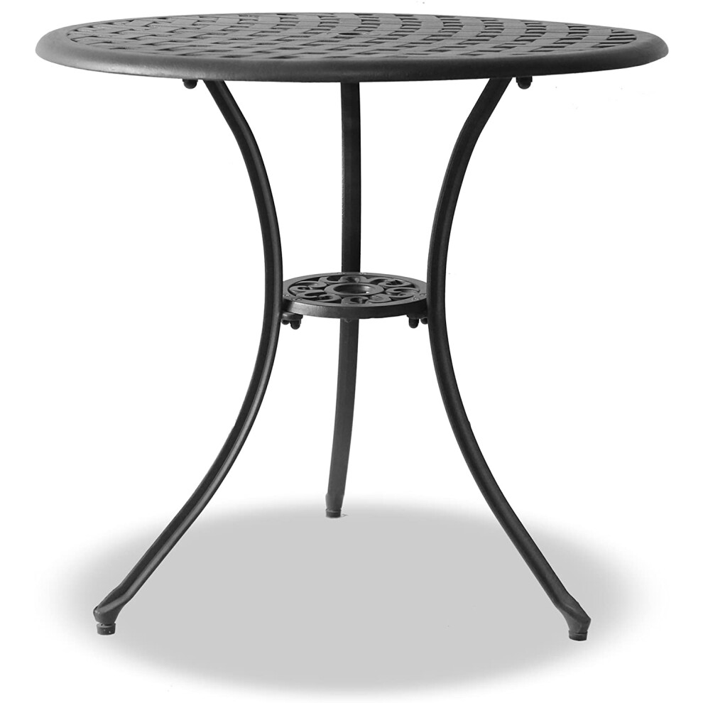 Homeology OSHOWA Black Garden & Patio Cast Aluminium Bistro Table