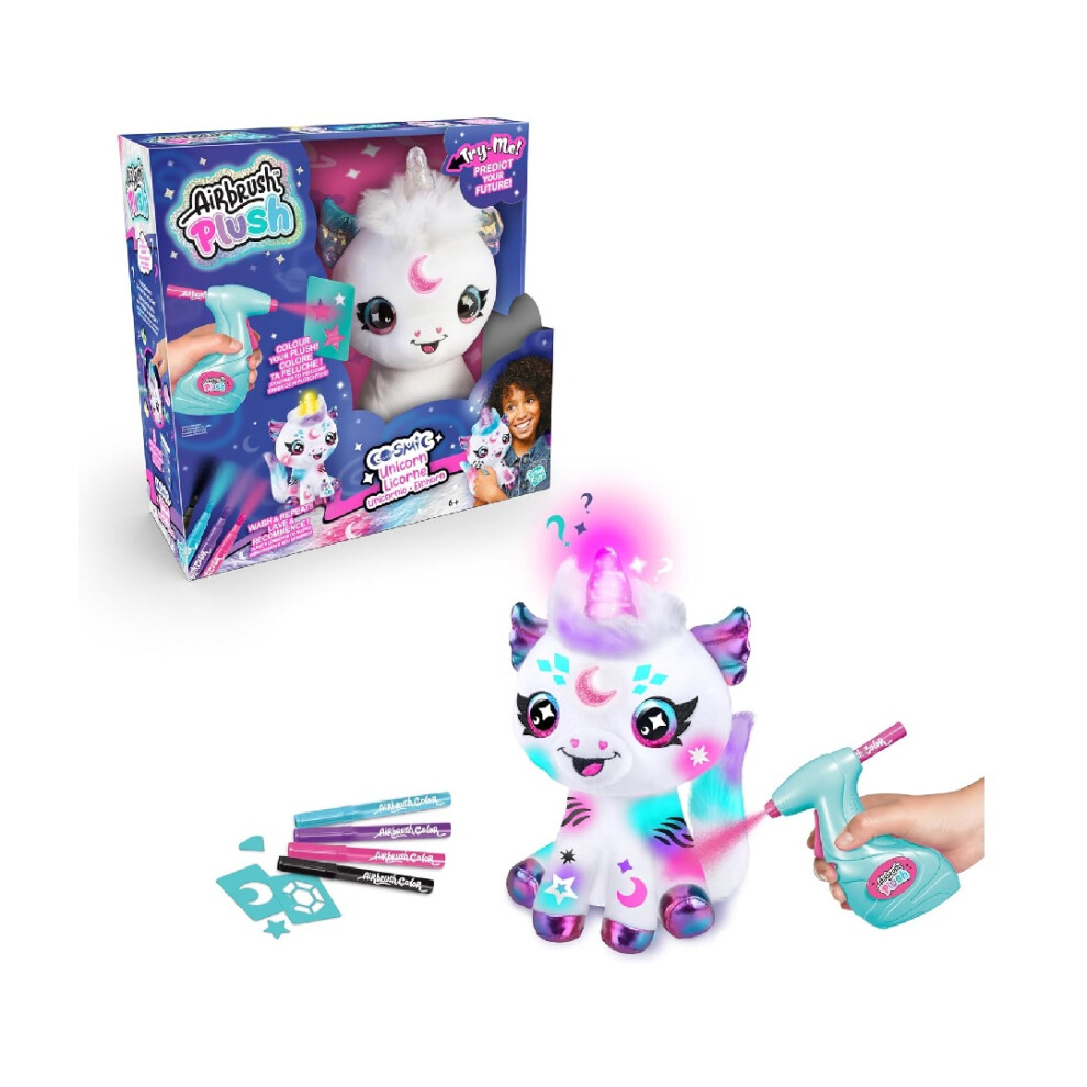 Airbrush Plush Light Up Customisable Cosmic Unicorn