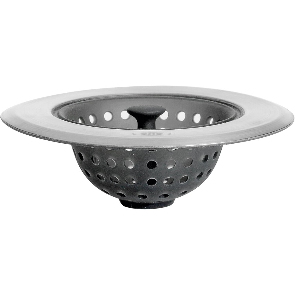 OXO Good Grips Silicone Sink Strainer, Black