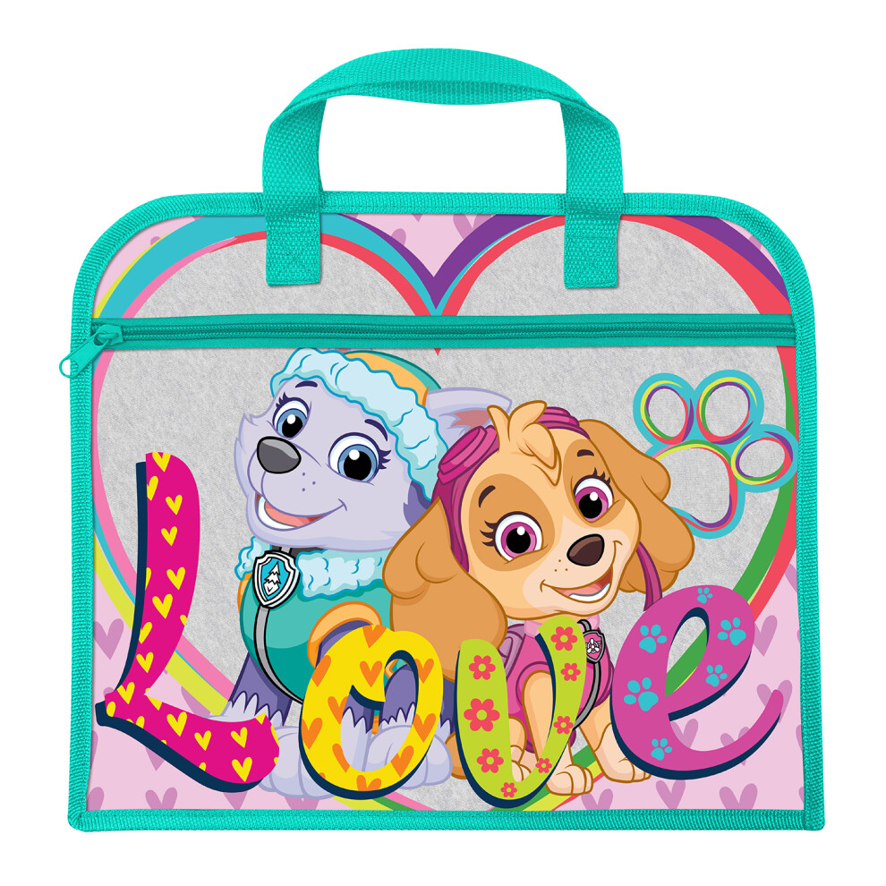 Paw Patrol Everest & Skye "Love" Character Book Bag School Girls Green