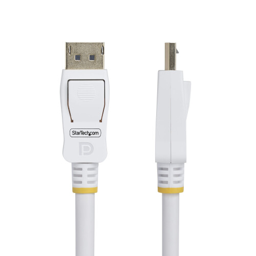 StarTech.com Cable DisplayPort - STARTECH - 10 pies - Blanco - Certificado VESA - Con bloqueos 1