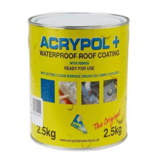 Acrypol+Flat Waterproof Roof Protection Coating Fibre Grey 2.5kg