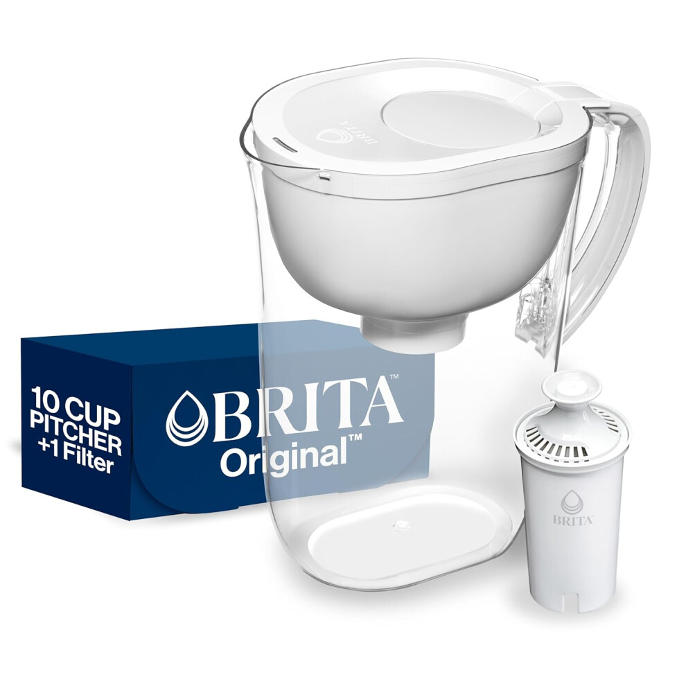 Brita Large Water Filter Pitcher, BPA-Free Water Pitcher