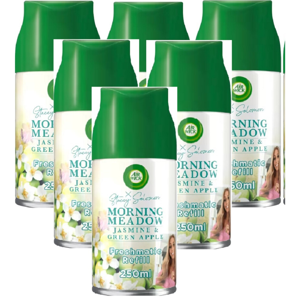 6 x Air Wick Freshmatic Automatic Spray Refill 250ml - Morning Meadow