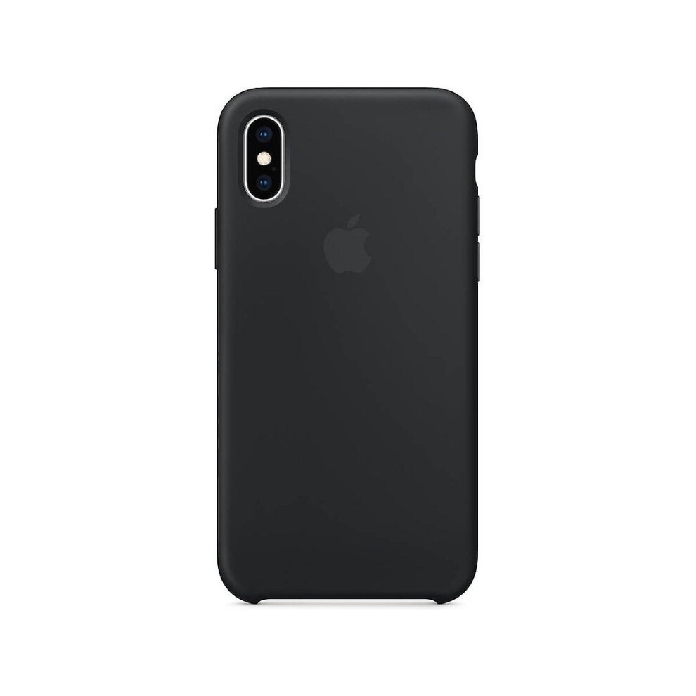 (Black) Silicone Phone Case For Iphone X Black 9017356309375