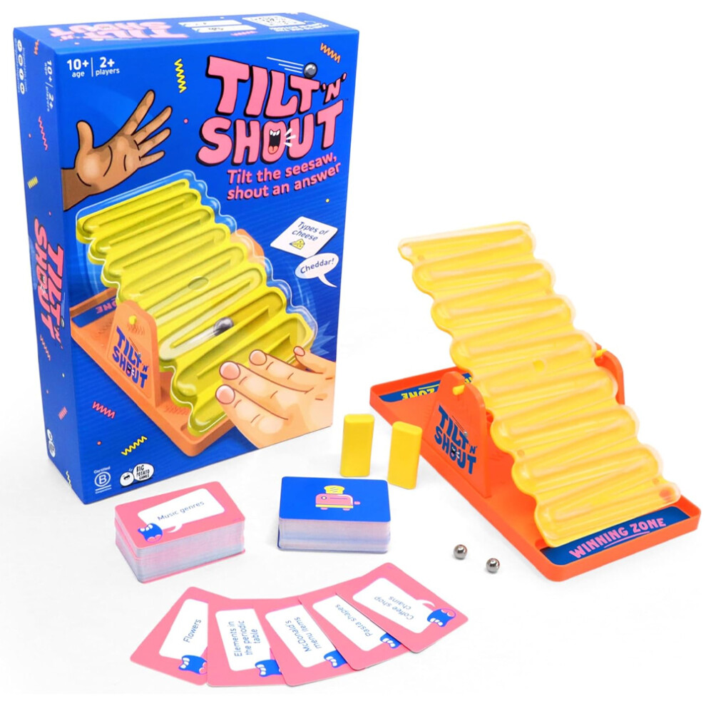 Tilt 'n' Shout Board Game Age 10+ 2+ Players Big Potato Games