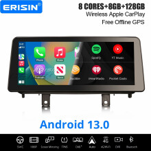 Erisin 12.3" IPS 8-Core Android 13 DAB+ Car Stereo For BMW X5 F15 NBT Satnav CarPlay 8GB+128GB WiFi Android AUTO 4G DSP